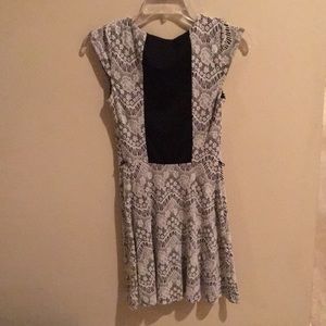 Black and White Lace Dress